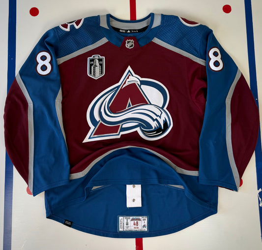Colorado Avalanche Cale Makar 2022 Stanley Cup Finals NHL Hockey Jersey (56/XXL)