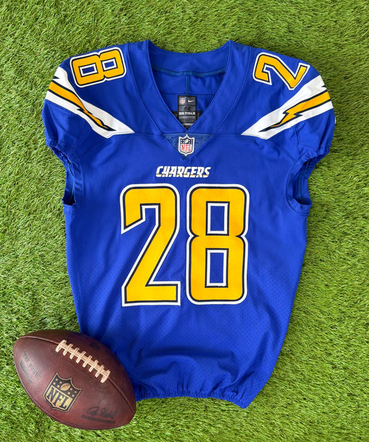 San Diego Chargers Melvin Gordon Game Issued 2016 Color Rush NFL Football Jersey (42/Medium)