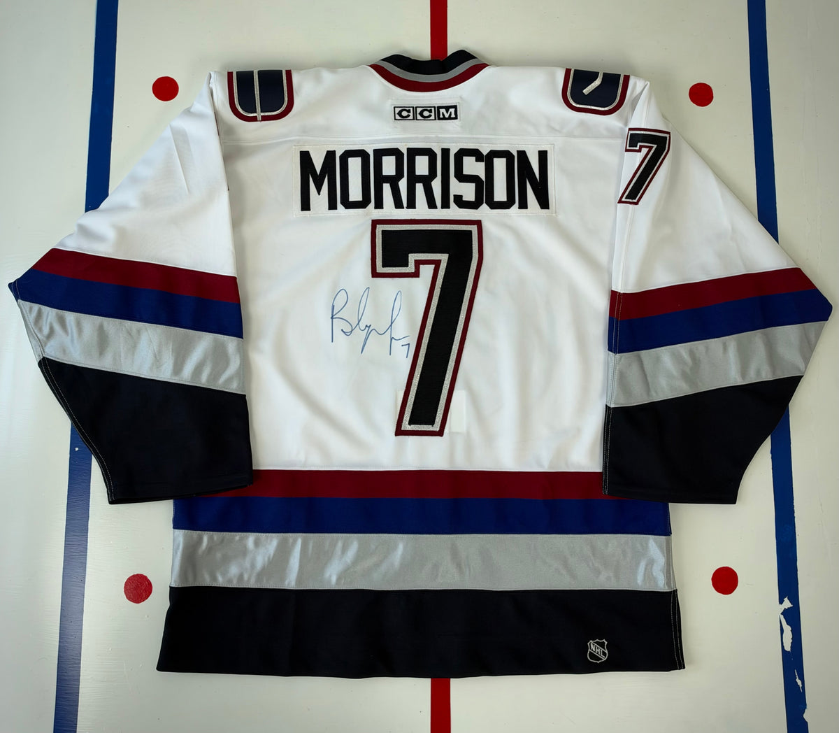 Vancouver Canucks Brendan Morrison 2001-2003 Autographed NHL Hockey Jersey (52/XL)