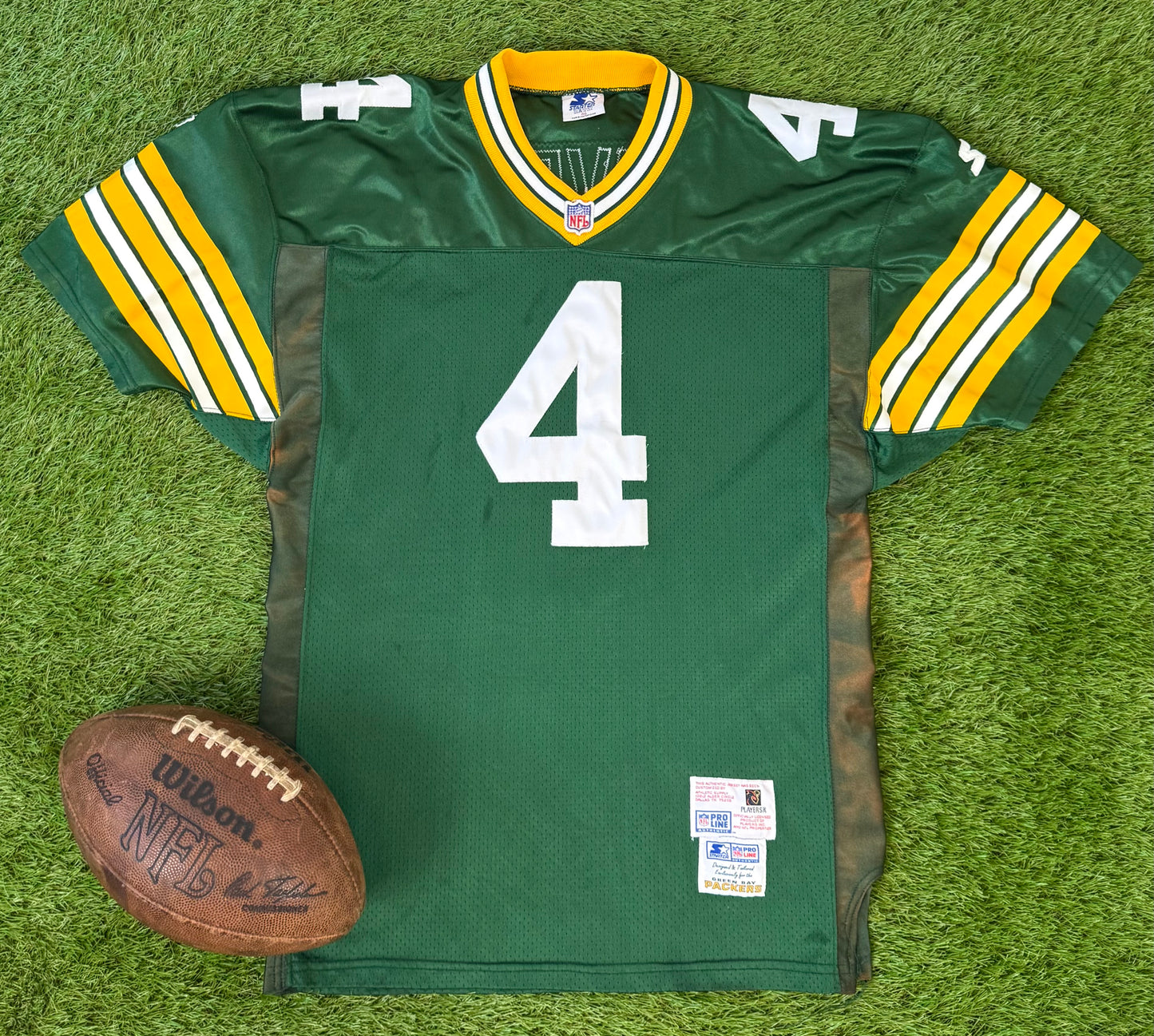 Green Bay Packers Brett Favre 1995 NFL Football Jersey (46/Large)