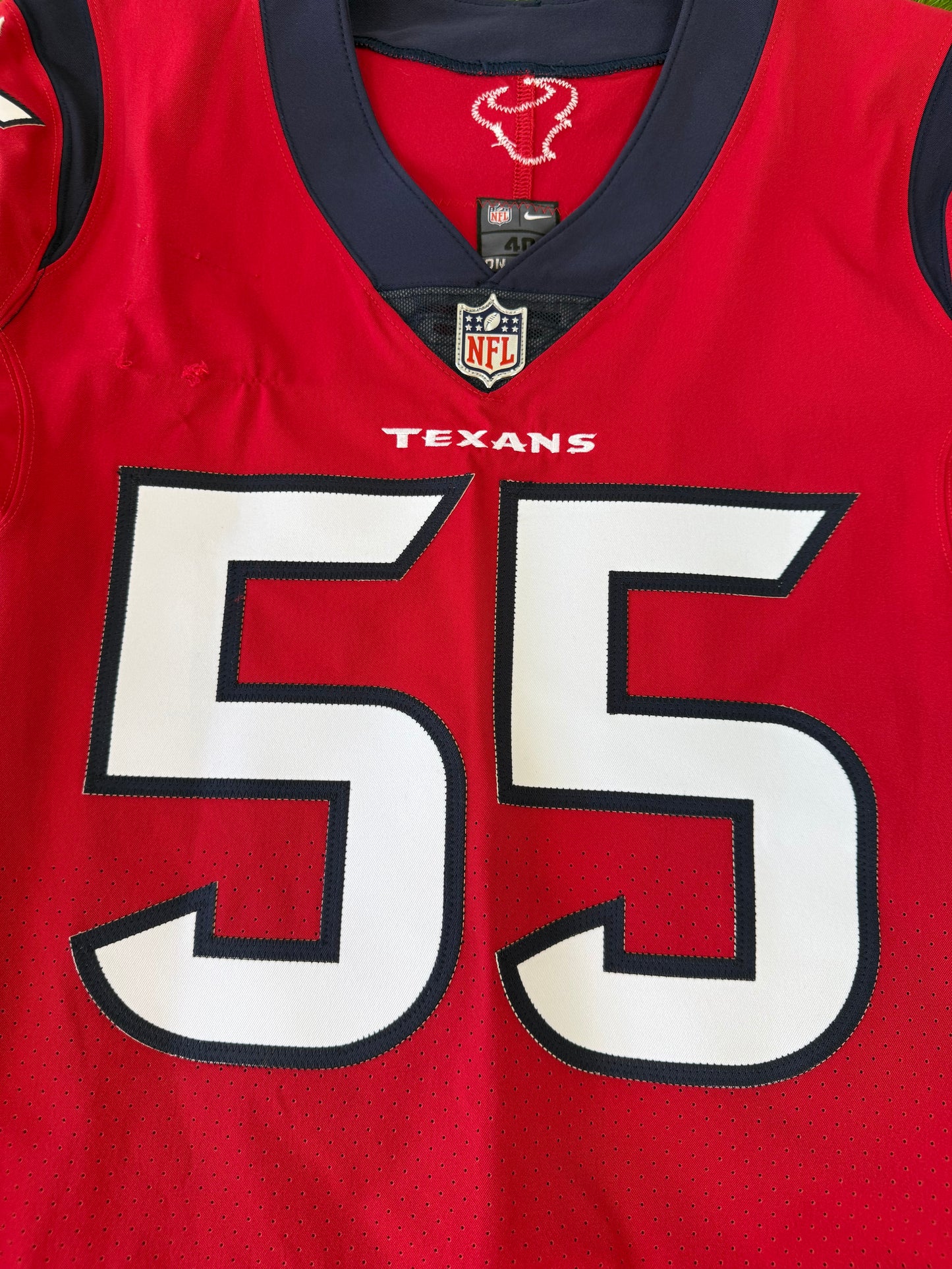 Houston Texans Jerry Hughes 2022 Alternate NFL Football Jersey (40/Medium)