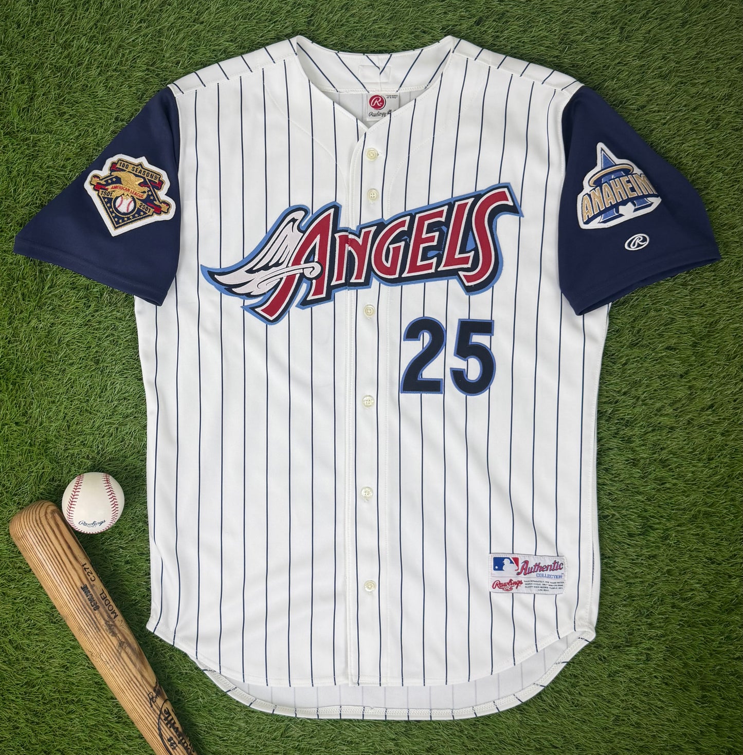 Anaheim Angels Troy Glaus 2001 MLB Baseball Jersey (44/Large)