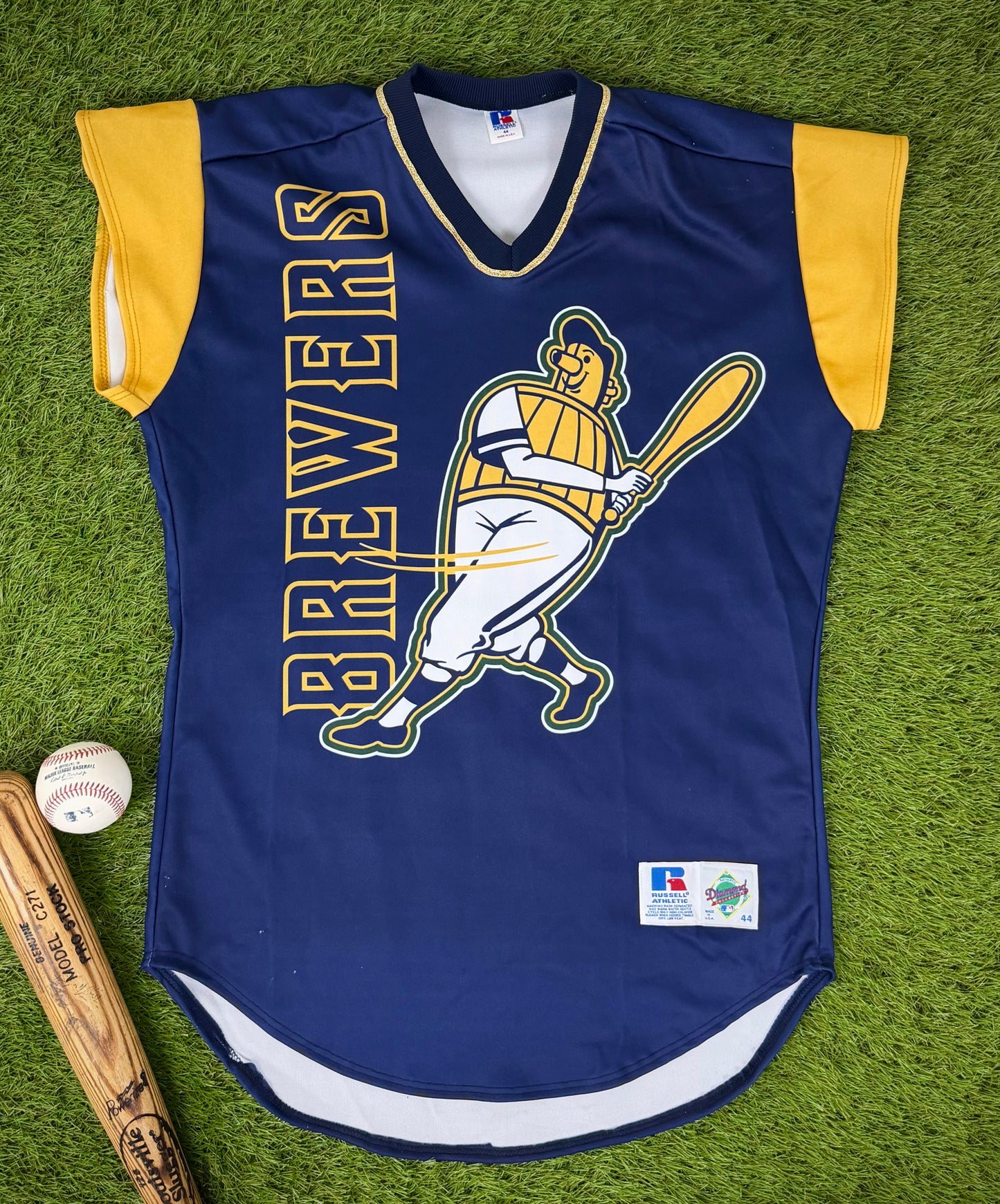 Milwaukee Brewers Geoff Jenkins 1999 TATC MLB Baseball Jersey Jersey (44/Large)