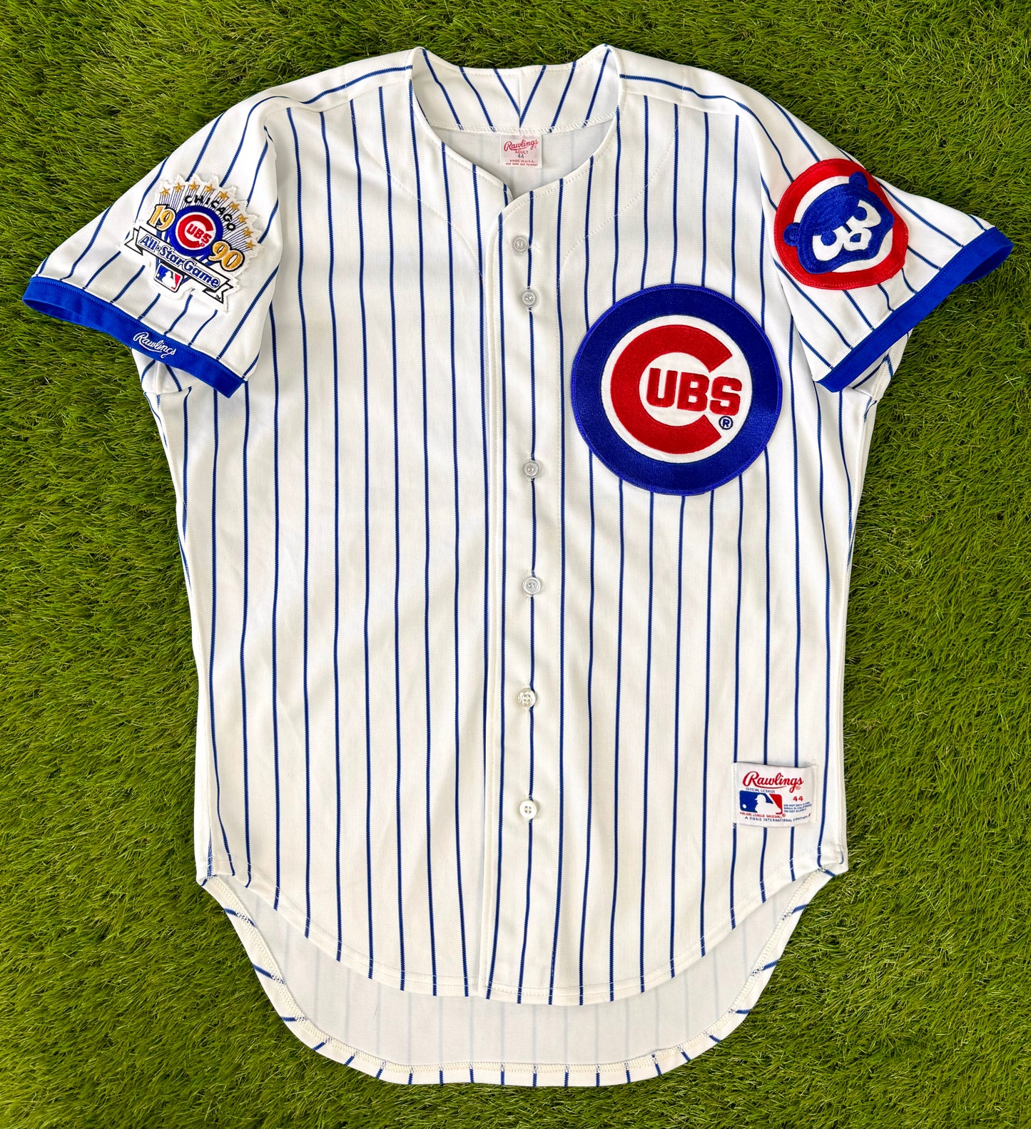 Chicago Cubs Mark Grace 1990 MLB Baseball Jersey (44/Large)