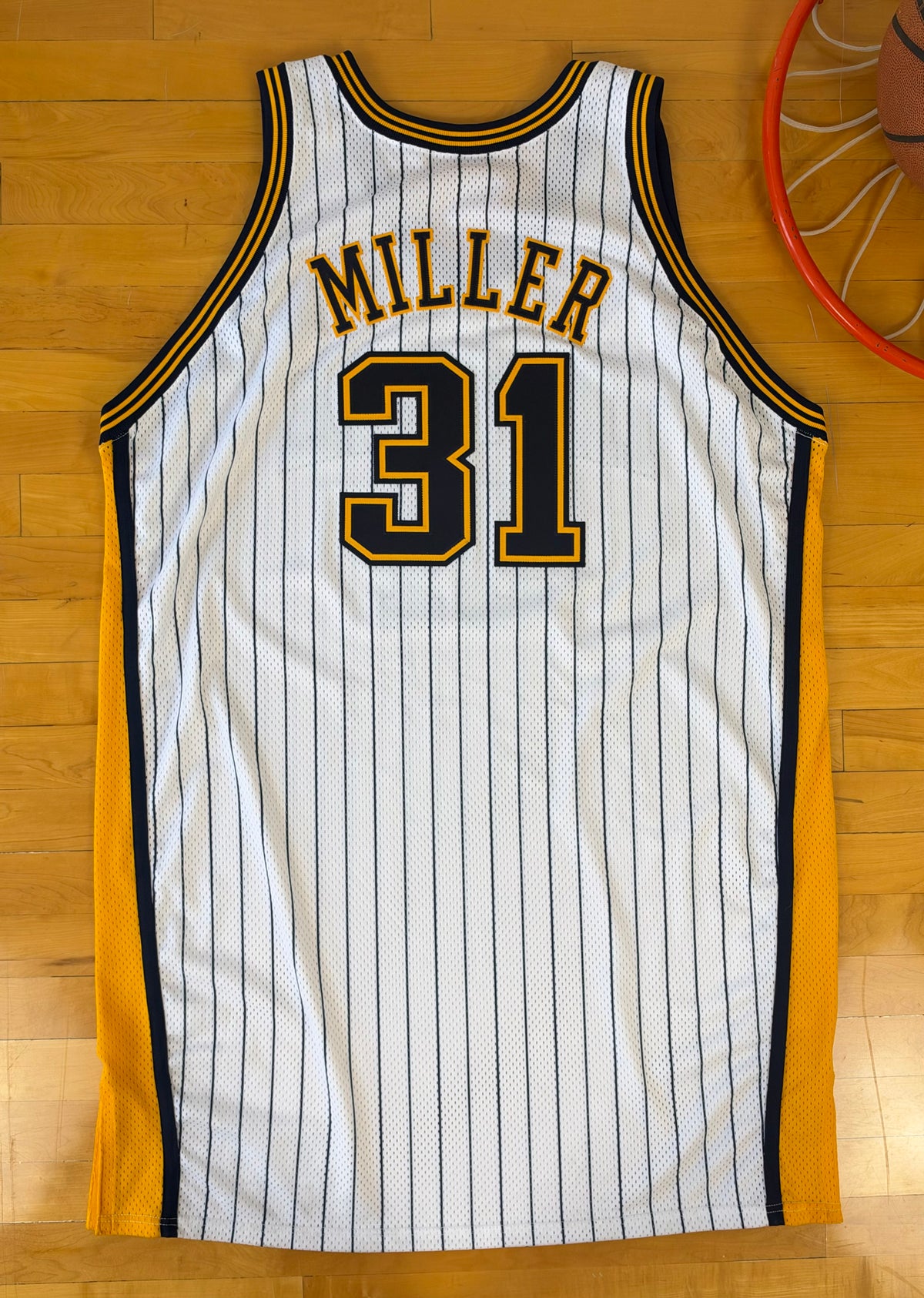 Indiana Pacers Reggie Miller 2000 NBA Finals Basketball Jersey (54/XXL)