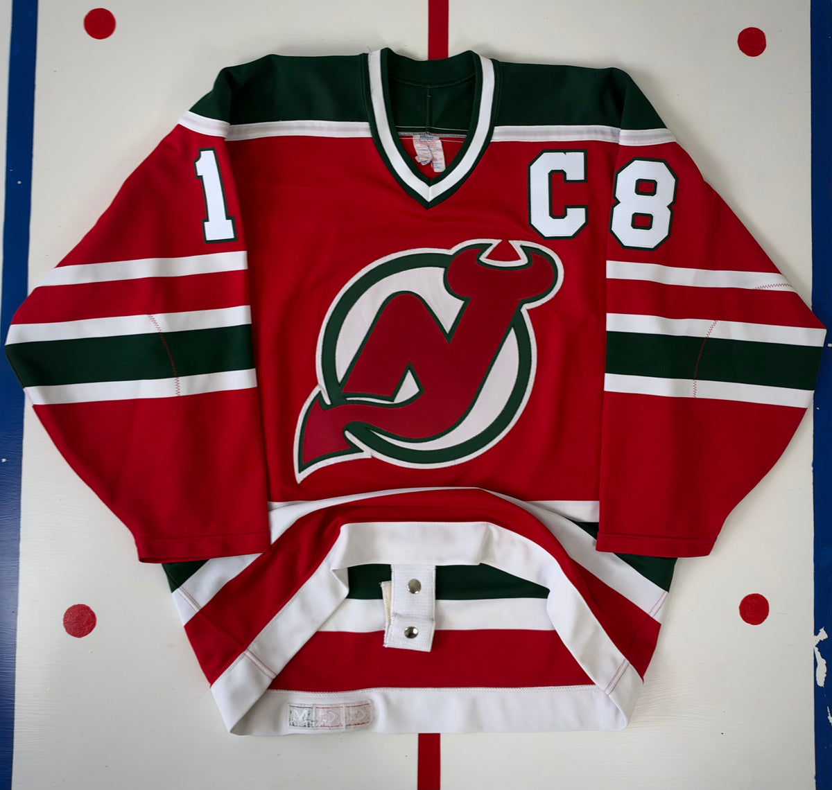 New Jersey Devils Mel Bridgman 1986-1987 NHL Hockey Jersey (46/Large)