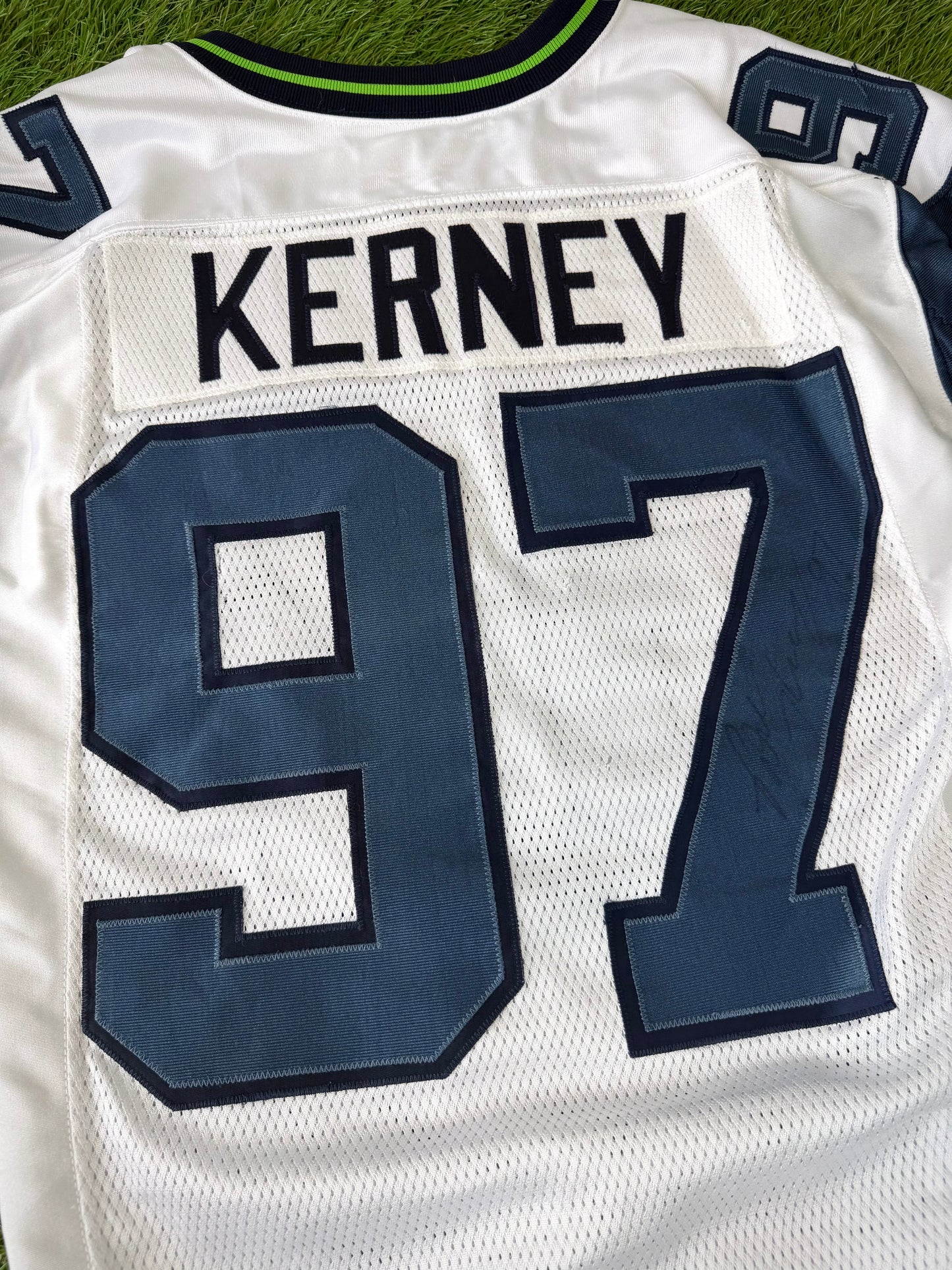 Seattle Seahawks Patrick Kerney 2007 Game Worn NFL Football Jersey (48/XL)