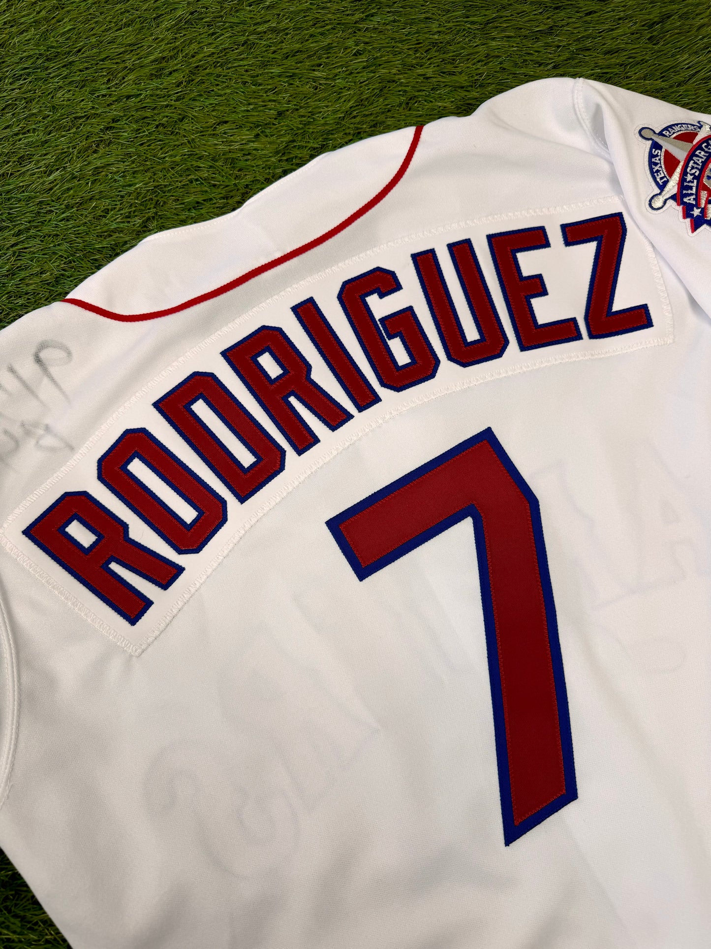 Texas Rangers Ivan Rodriguez 1995 All Star Game MLB Baseball Jersey (44/Large)