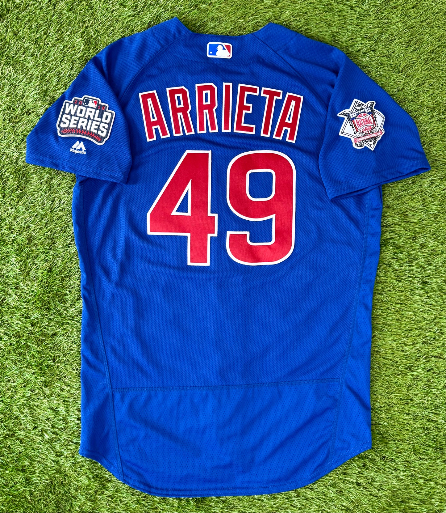 Chicago Cubs Jake Arrieta 2016 World Series MLB Baseball Jersey (44/Large)