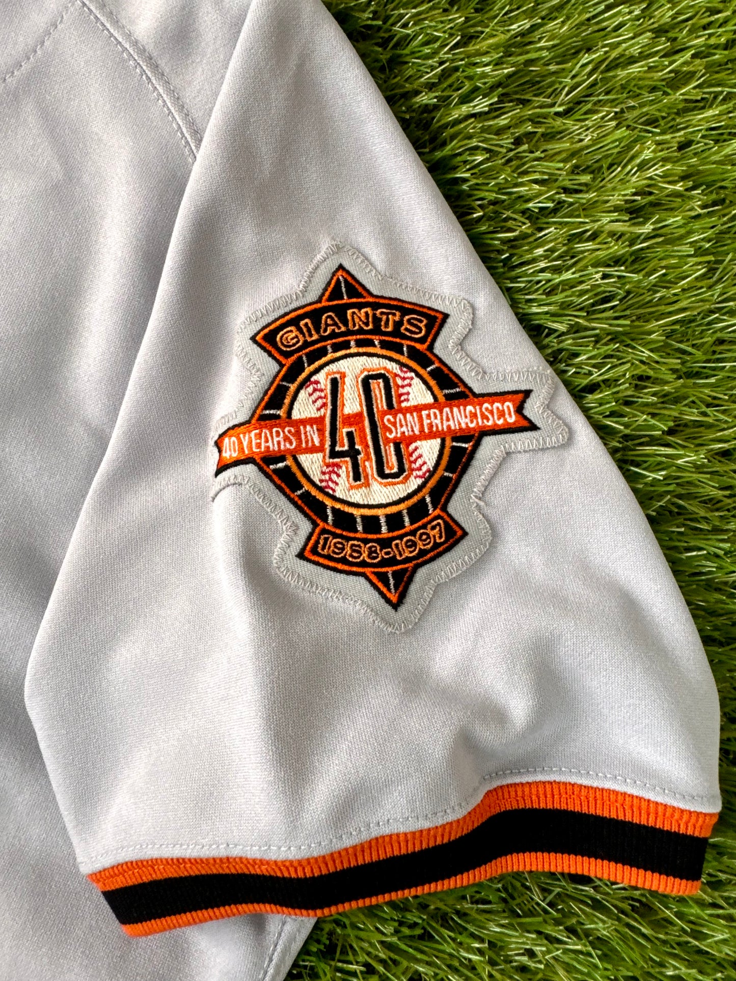 San Francisco Giants 1997 Barry Bonds Interleague MLB Baseball Jersey (42/Medium)