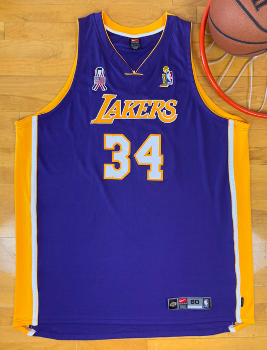 Los Angeles Lakers Shaquille O’Neal 2002 NBA Finals Basketball Jersey (60/XXXXL)