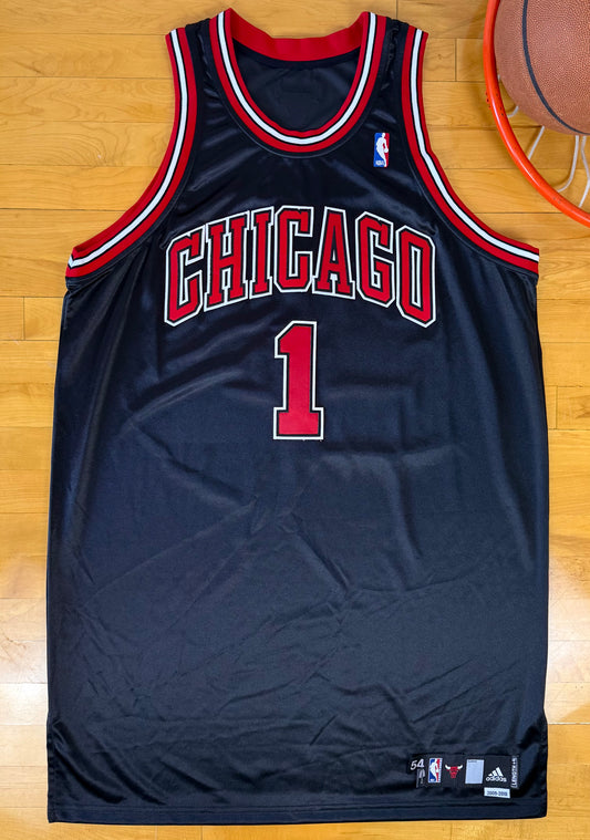 Chicago Bulls Derrick Rose 2009-2010 Alternate NBA Basketball Jersey (54/XXL)