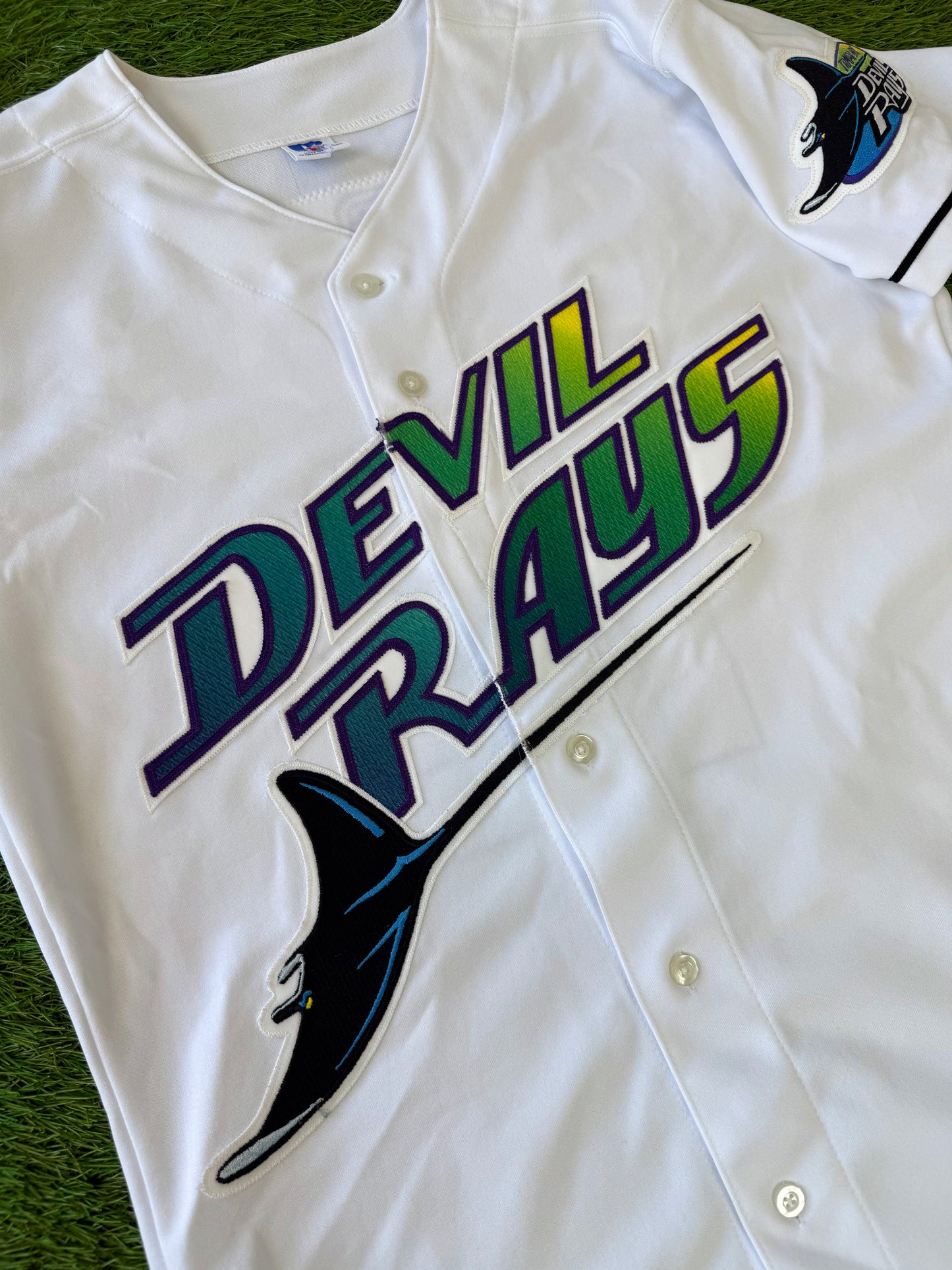 Tampa Bay Devil Rays Wade Boggs 1999 MLB Baseball Jersey (40/Medium)