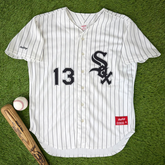 Chicago White Sox Ozzie Guillen 1990 Home Alternate MLB Baseball Jersey (46/XL)
