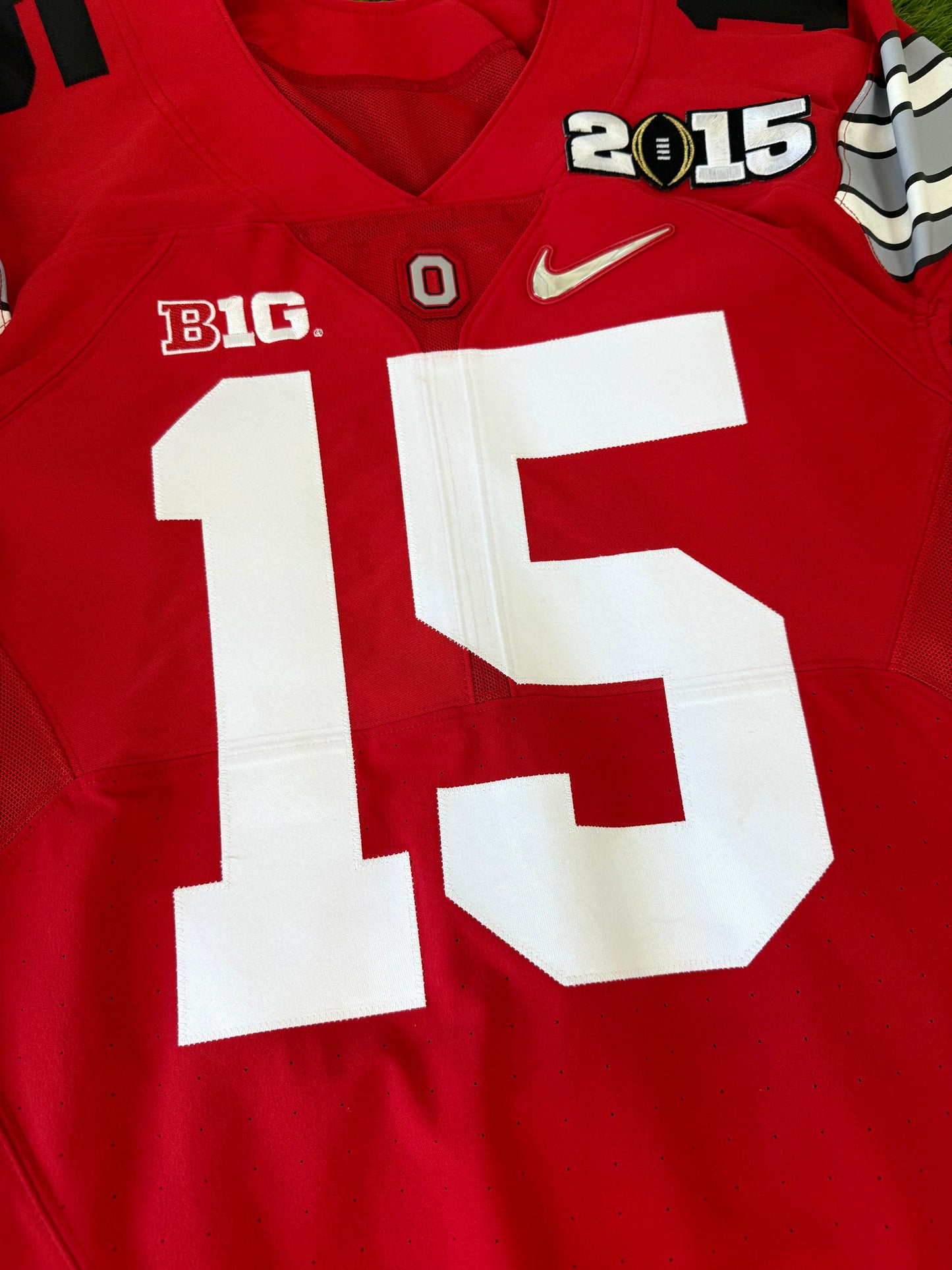 Ohio State University Buckeyes Ezekiel Elliot 2015 College Football Playoff National Championship Jersey (44/Large)