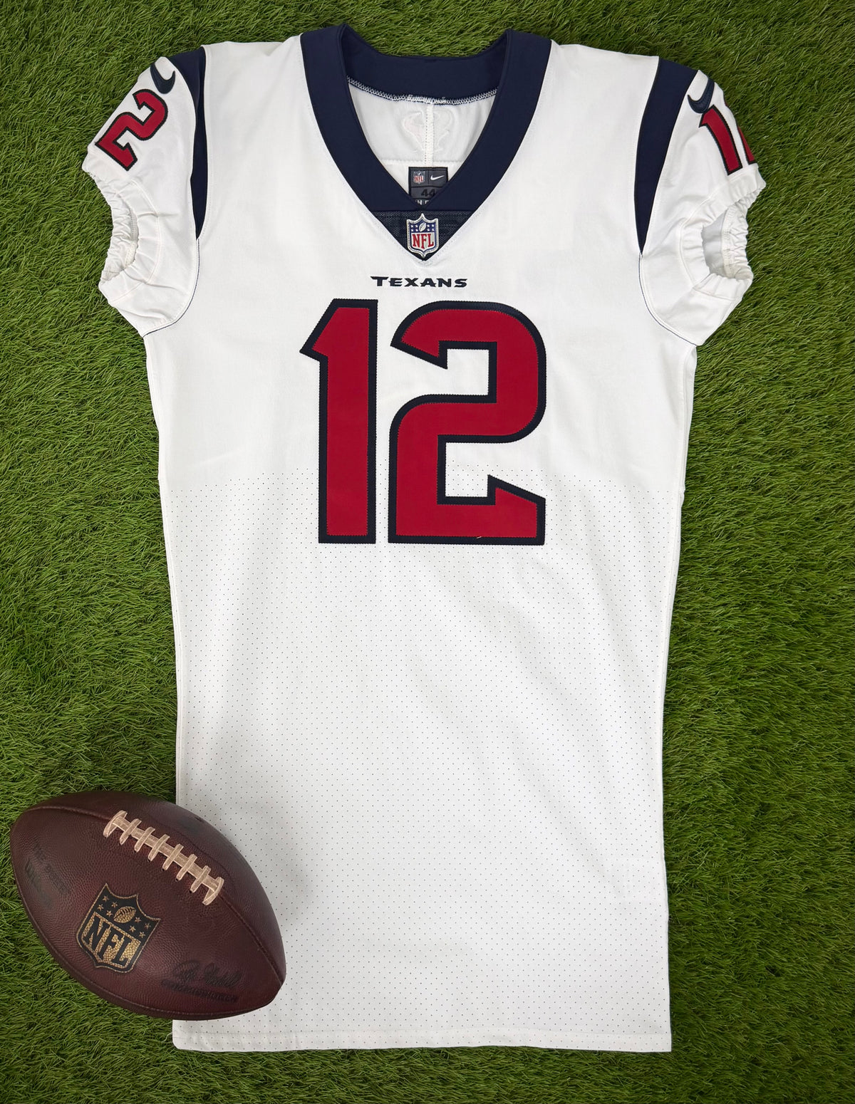 Houston Texans Nico Collins 2021 Autographed Team Issued NFL Football Jersey (44/Large)