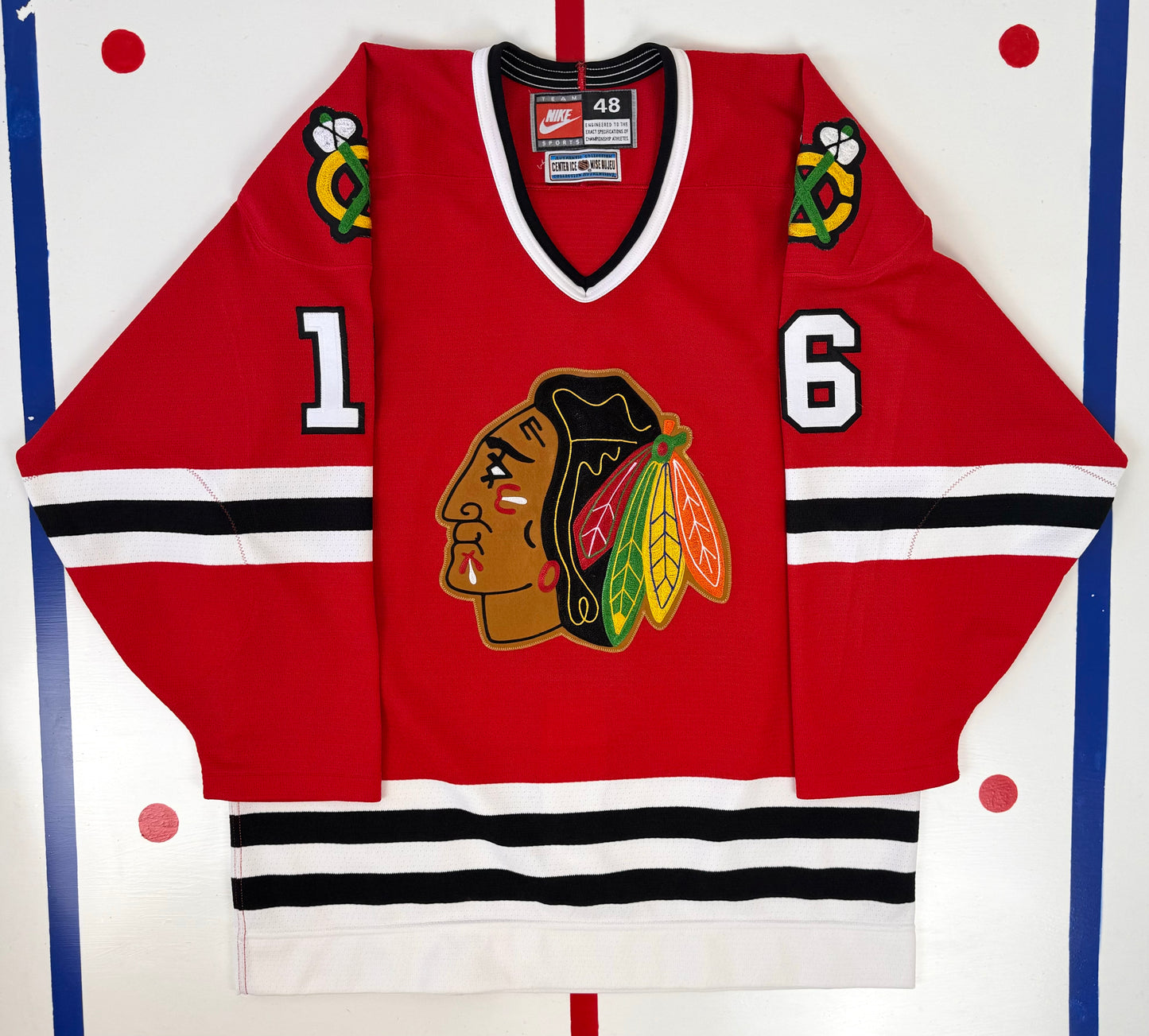 Chicago Blackhawks 1998-1999 Eddie Olczyk NHL Hockey Jersey (48/Large)