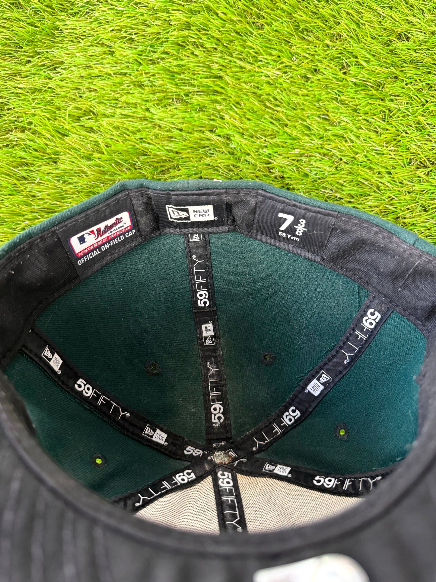 Oakland Athletics 2019 Brett Anderson Game Worn MLB Baseball Hat (7 3/8)