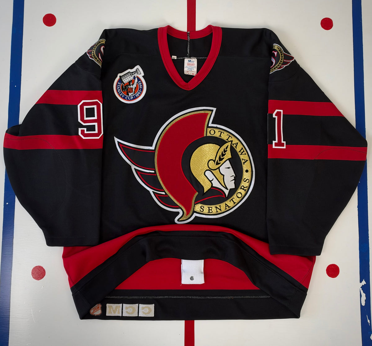 Ottawa Senators Alexandre Daigle 1993 Preseason NHL Hockey Jersey (50/XL)