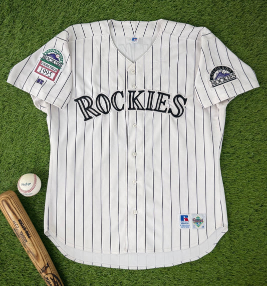 Colorado Rockies Larry Walker 1995 MLB Baseball Jersey (48/XL)