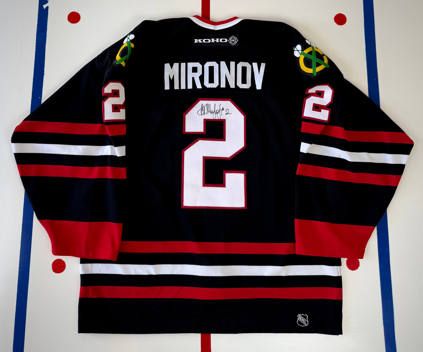 Chicago Blackhawks Boris Mironov 2000-2001 Autographed NHL Hockey Jersey (52/XL)