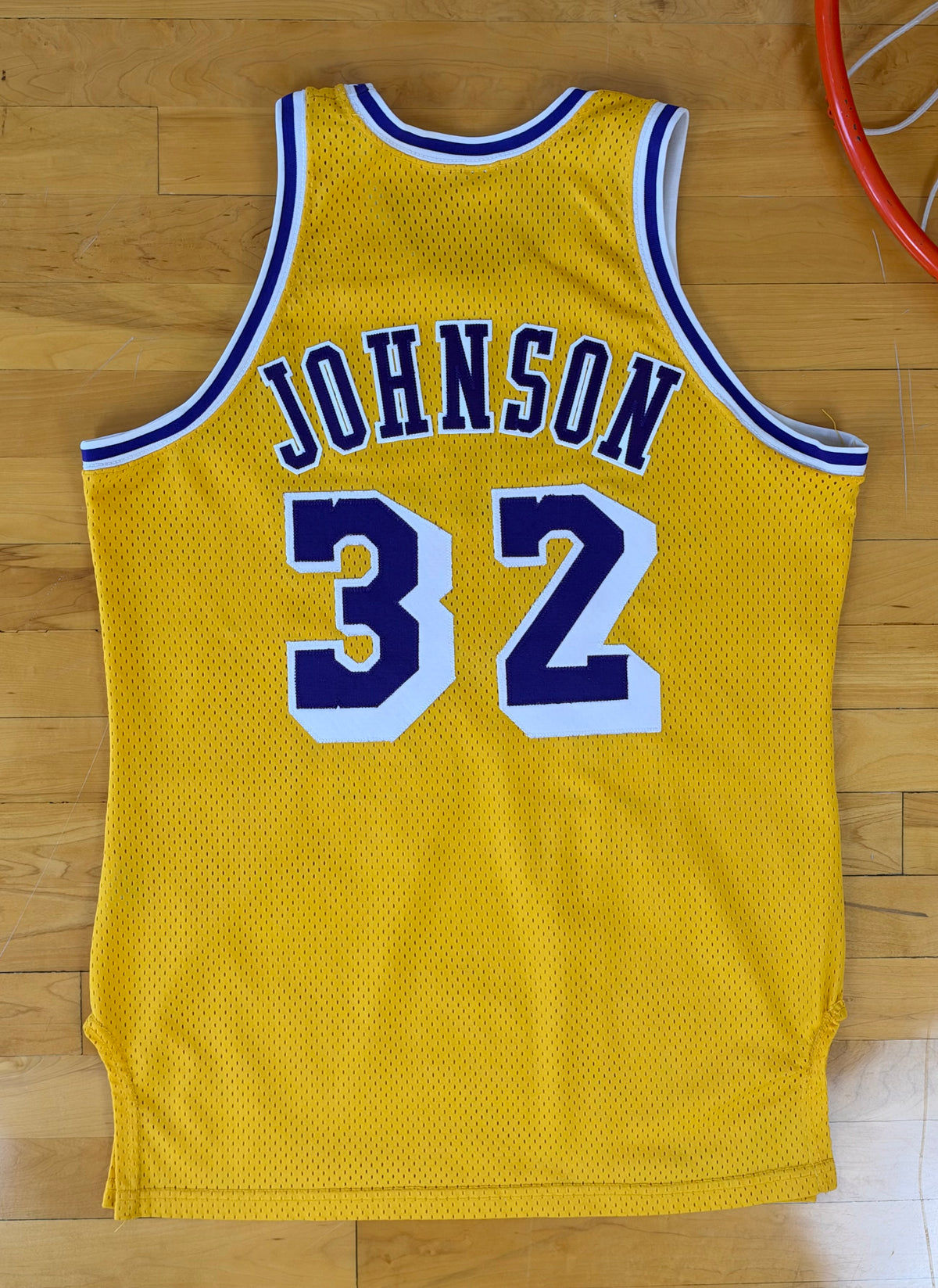 Los Angeles Lakers Magic Johnson 1985-1986 NBA Basketball Jersey (42/Large)