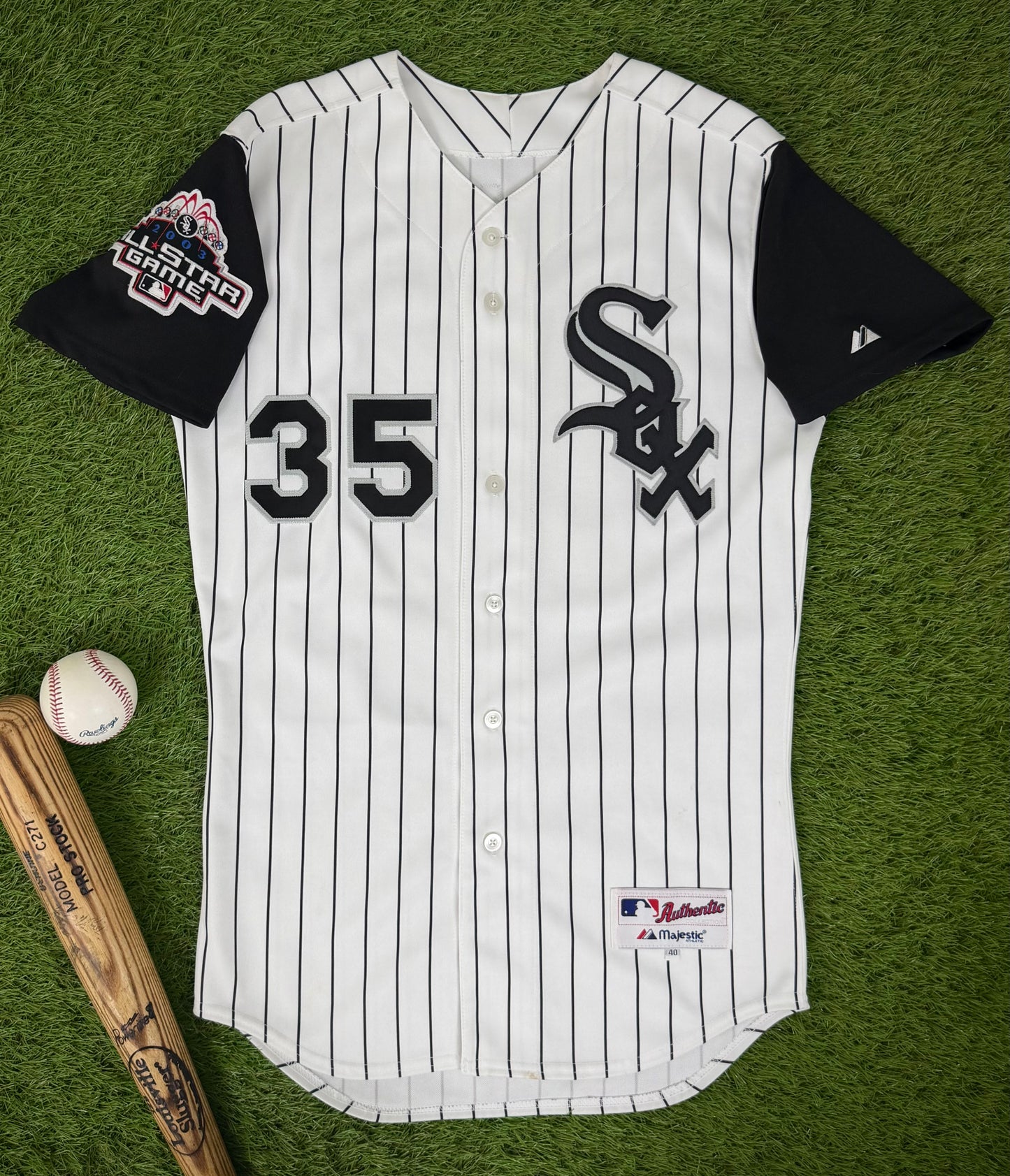 Chicago White Sox Frank Thomas 2003 Alternate MLB Baseball Vest Jersey (40/Medium)