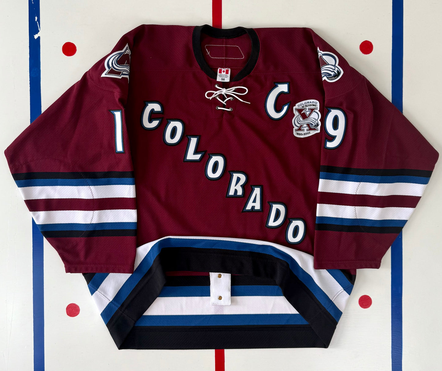 Colorado Avalanche Joe Sakic 2005-2006 Team Issued Alternate NHL Hockey Jersey (56/XXL)