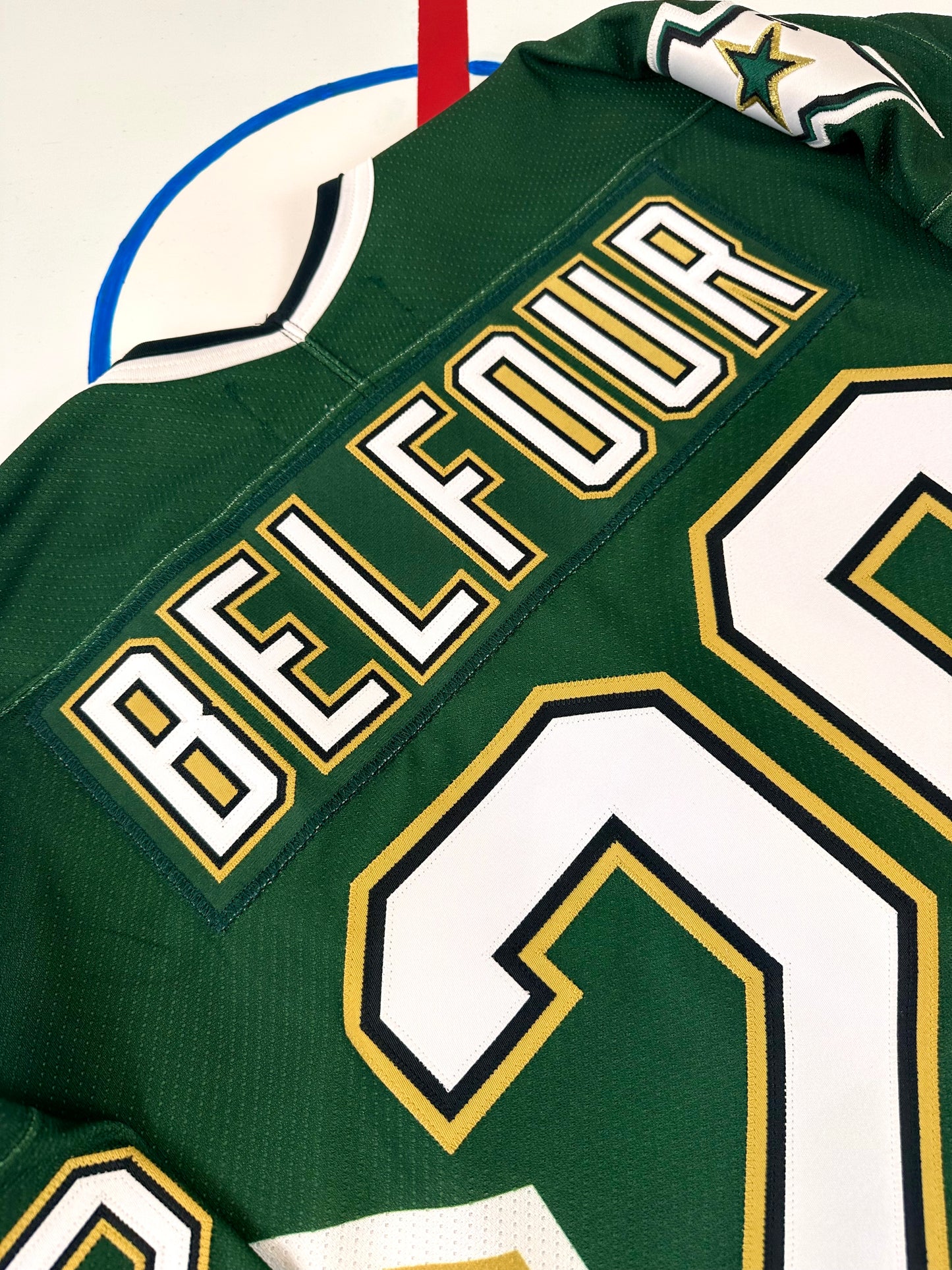 Dallas Stars Ed Belfour 2000 Stanley Cup Finals NHL Hockey Jersey (52/XL)
