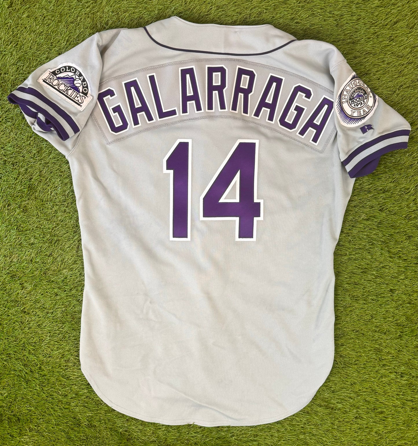 Colorado Rockies 1993 Andres Galarraga MLB Baseball Jersey (44/Large)