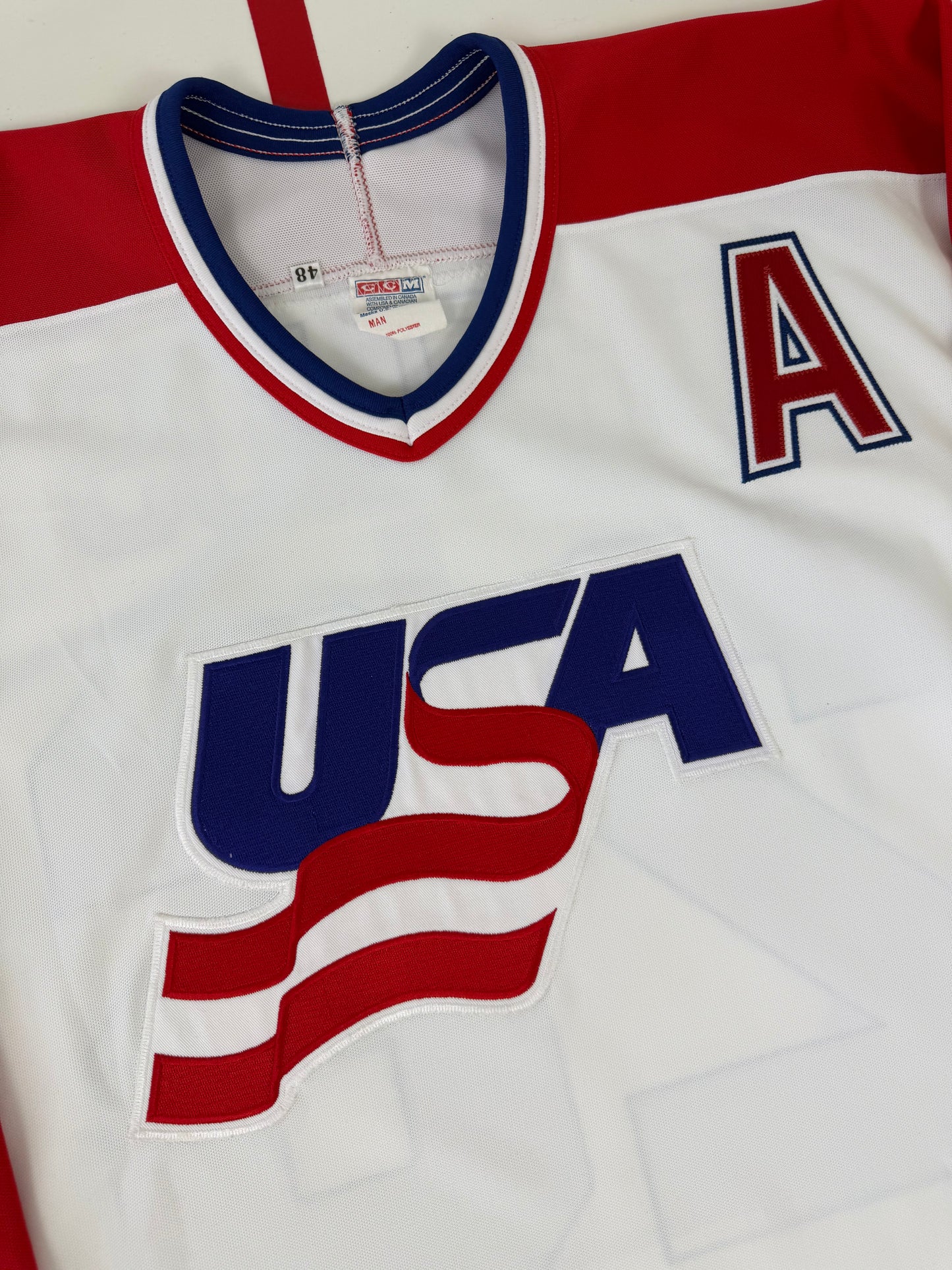 Team USA Chris Chelios 1991 Canada Cup Hockey Jersey (48/Large)