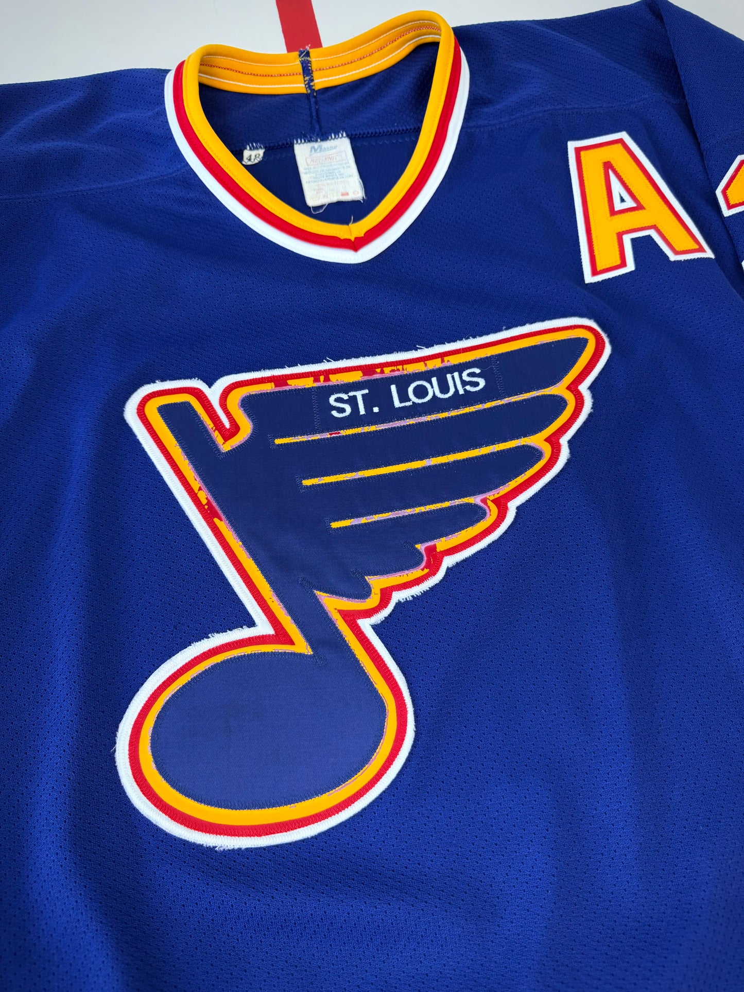 St. Louis Blues Adam Oates 1989-1990 NHL Hockey Jersey (48/Large)
