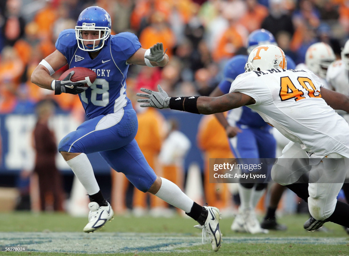 Kentucky Wildcats Jacob Tamme 2005-2006 Team Issued College Football Jersey (44/Large)
