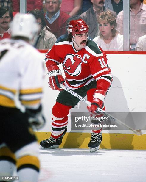 New Jersey Devils Mel Bridgman 1986-1987 NHL Hockey Jersey (46/Large)