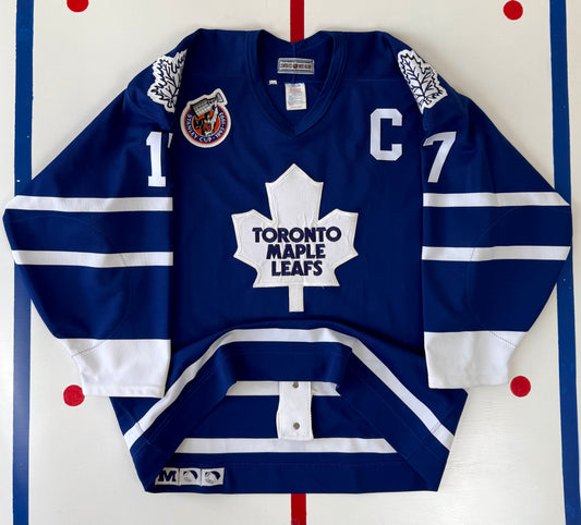 Toronto Maple Leafs Wendel Clark 1992-1993 NHL Hockey Jersey (Large)