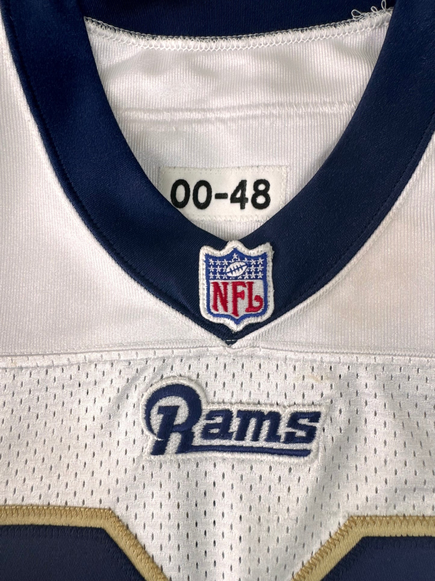 St. Louis Rams Marshall Faulk 2000 Team Issued NFL Football Jersey (48/XL)