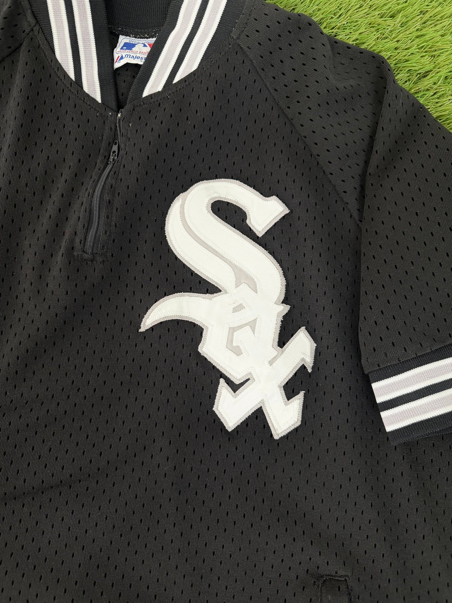 Chicago White Sox Bo Jackson 1991 Batting Practice Q-Zip Jersey (XL)