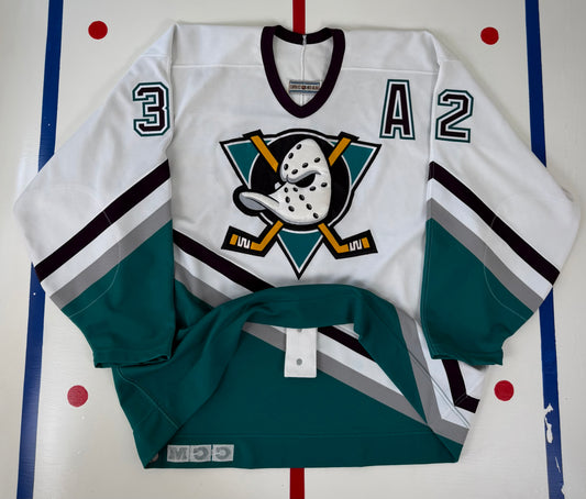 Mighty Ducks of Anaheim Stu Grimson 1993-1994 NHL Hockey Jersey (54/XXL)