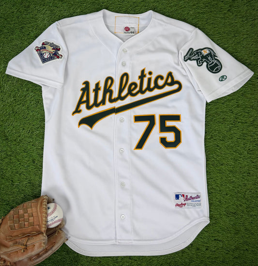 Oakland Athletics Barry Zito 2001 MLB Baseball Jersey (44/Large)