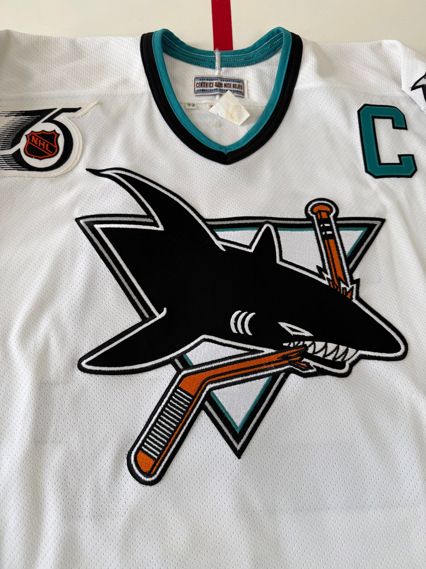 San Jose Sharks Doug Wilson 1991-1992 NHL Hockey Jersey (52/XL)