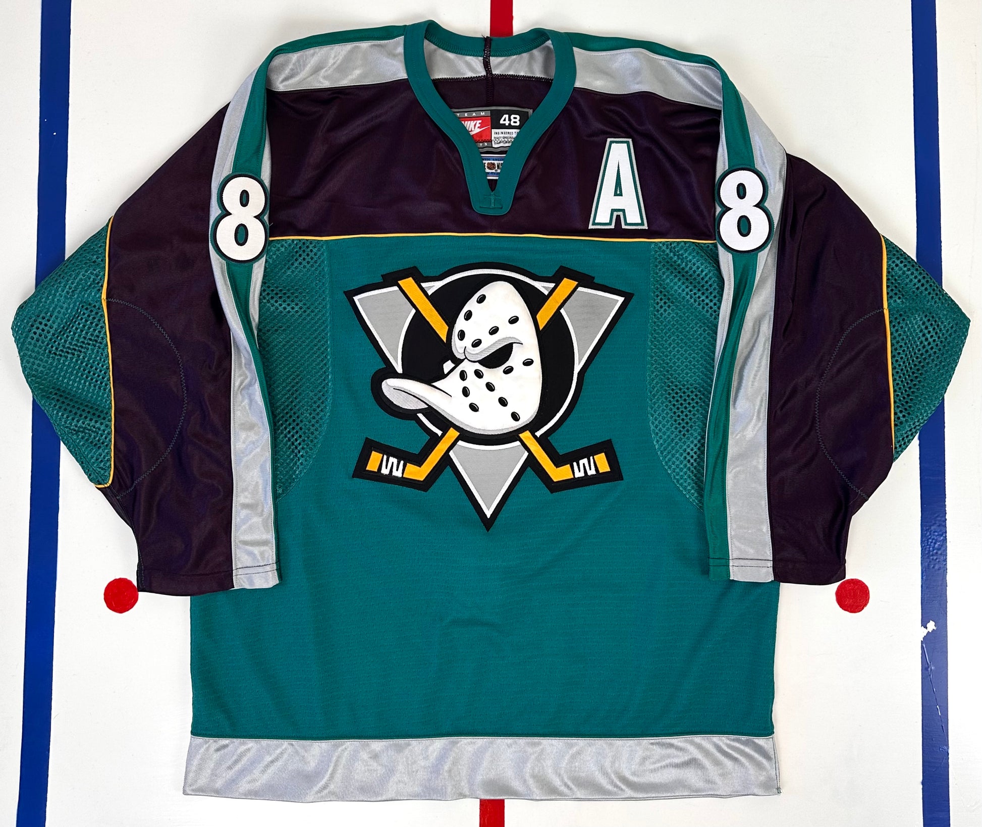 VTG-NWT-L TEEMU SELANNE ANAHEIM MIGHTY DUCKS 3rd CCM NHL LICESENED HOCKEY  JERSEY