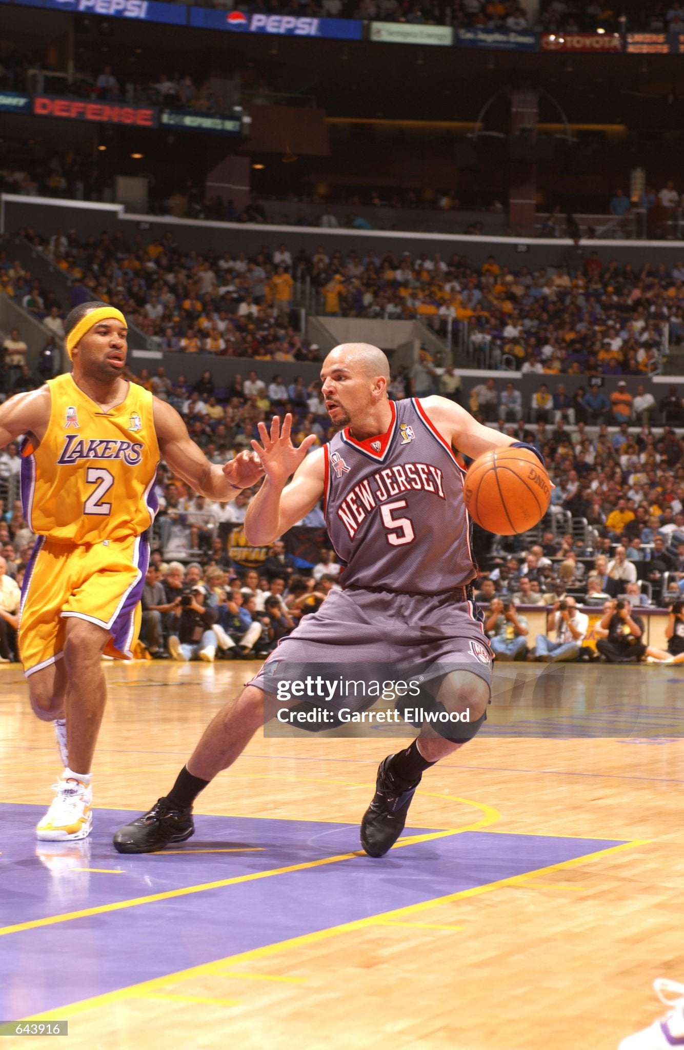 New Jersey Nets Jason Kidd 2002 NBA Finals Basketball Jersey (56/XXXL)