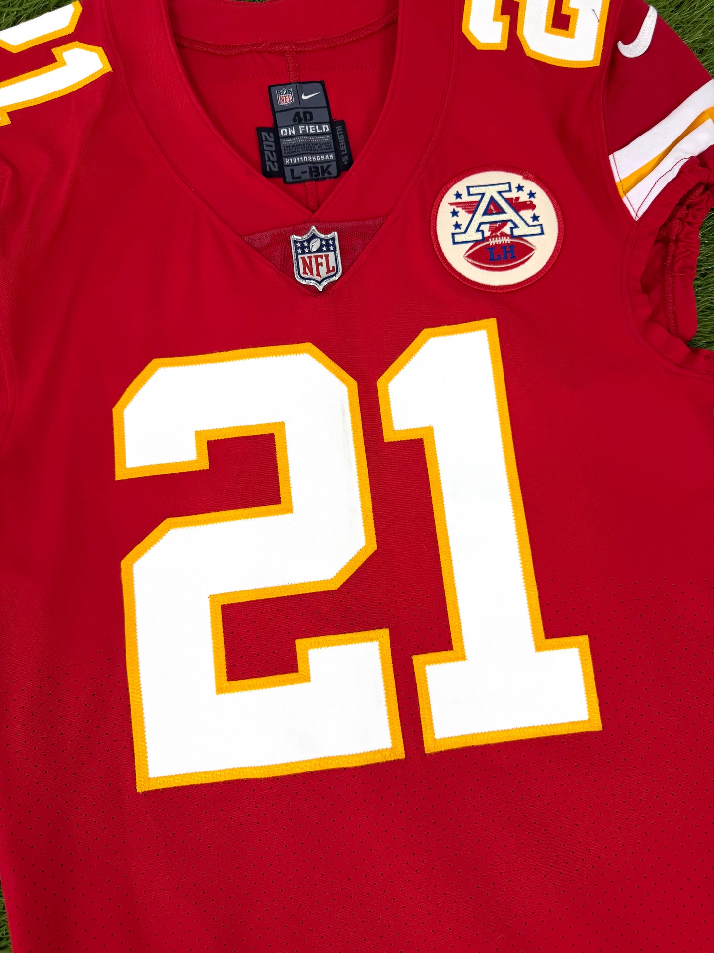 Kansas City Chiefs Trent McDuffie 2022 Game Issued NFL Football Jersey (40/Medium)