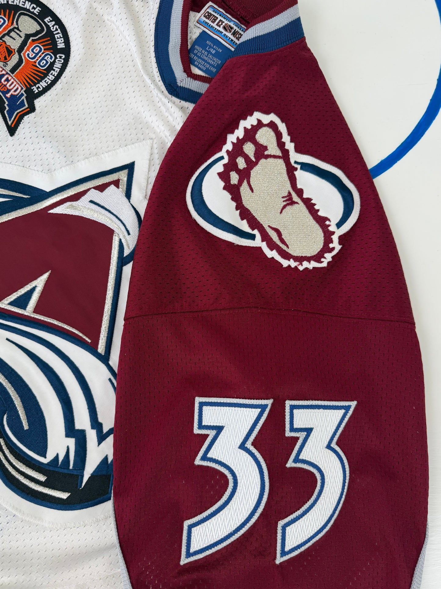 Colorado Avalanche Patrick Roy 1996 Stanley Cup Finals NHL Hockey Jersey (48/Large)
