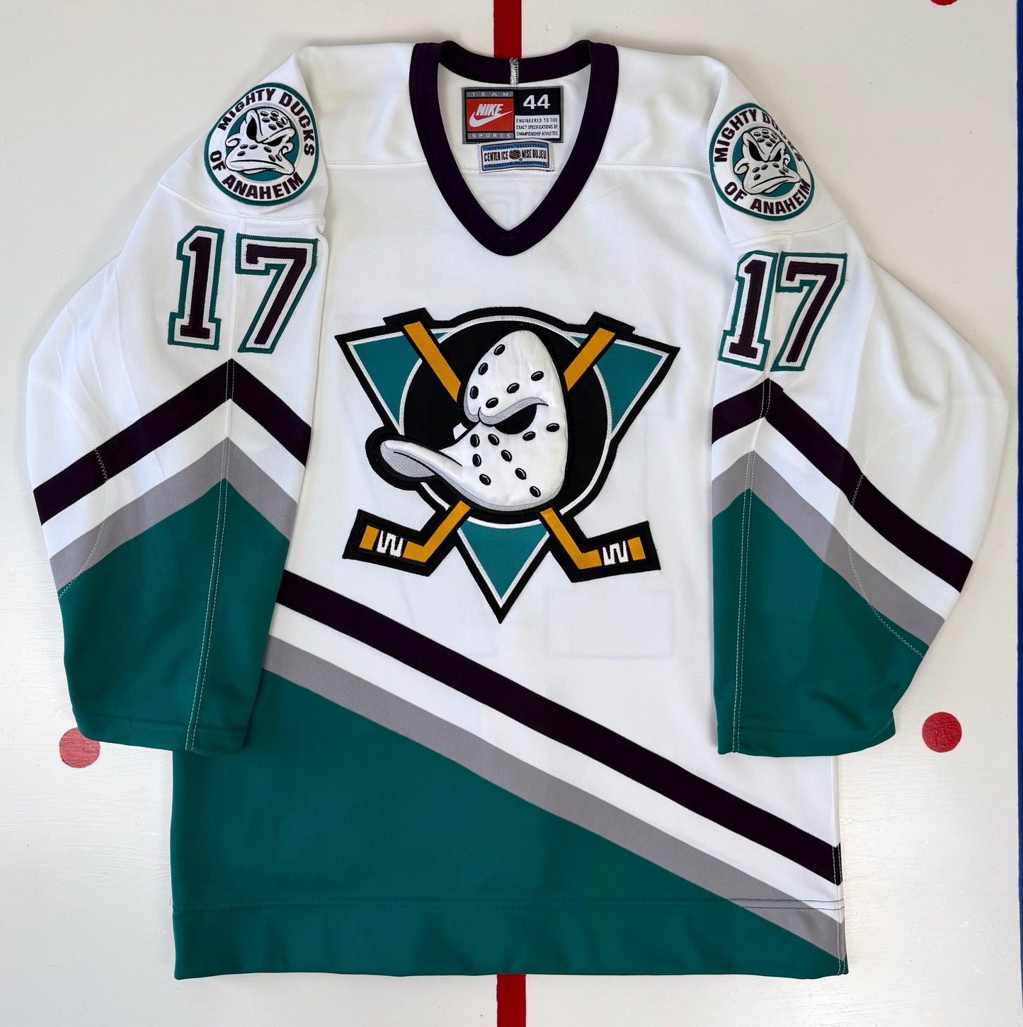Anaheim Mighty Ducks Jari Kurri 1996-1997 Autographed NHL Hockey Jersey (44/Medium)