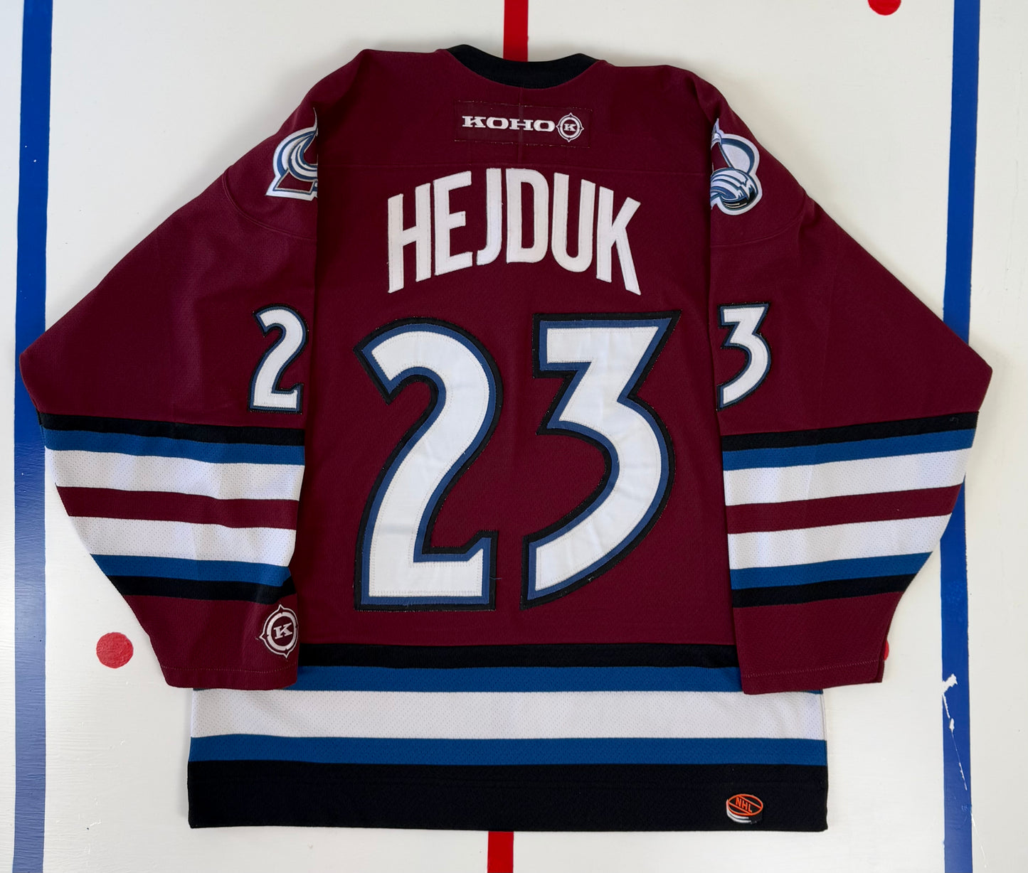 Colorado Avalanche 2001-2004 Milan Hejduk Alternate NHL Hockey Jersey (Large)