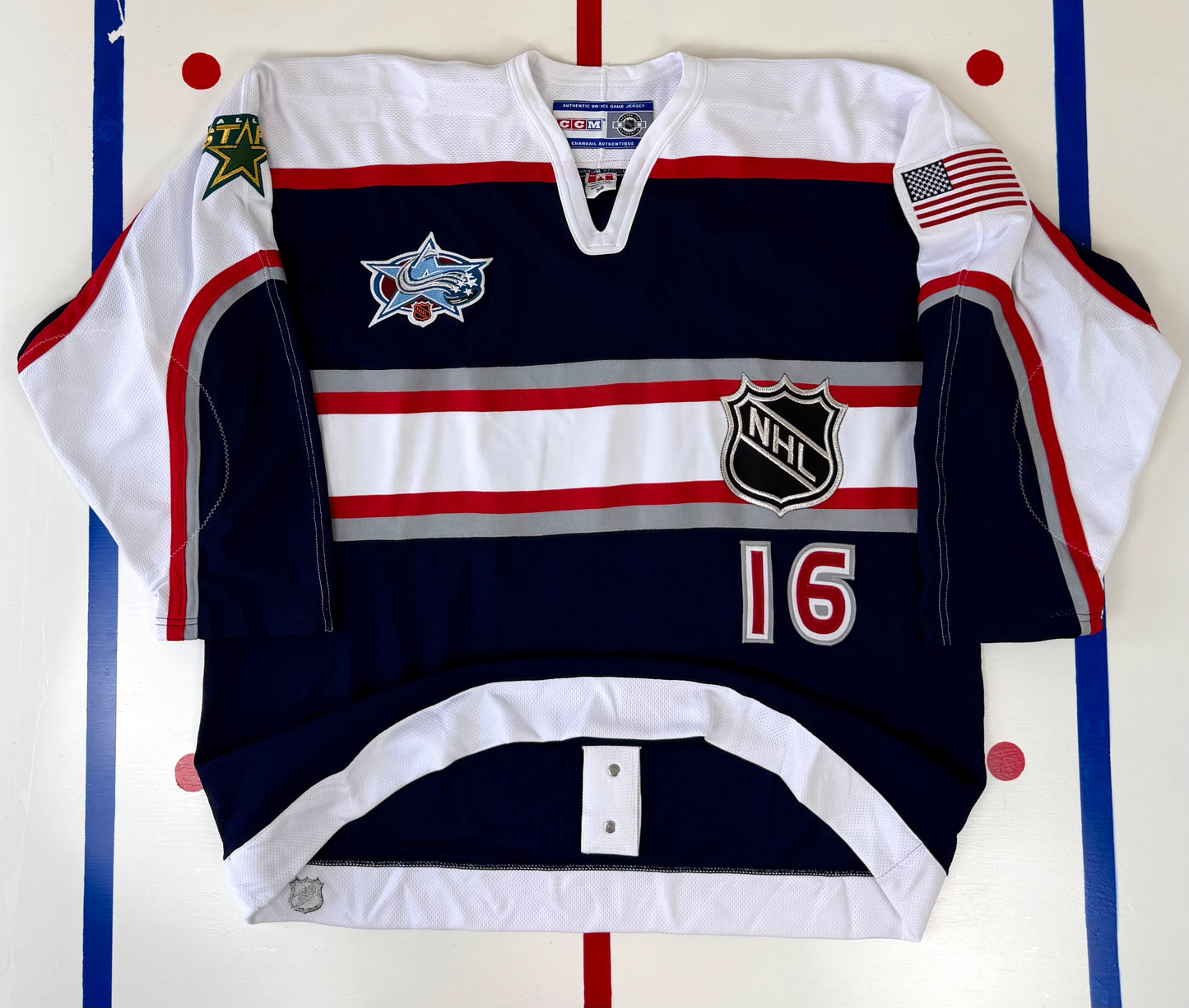 Team North America Dallas Stars USA Brett Hull 2001 NHL All-Star Game Hockey Jersey (56/XXL)