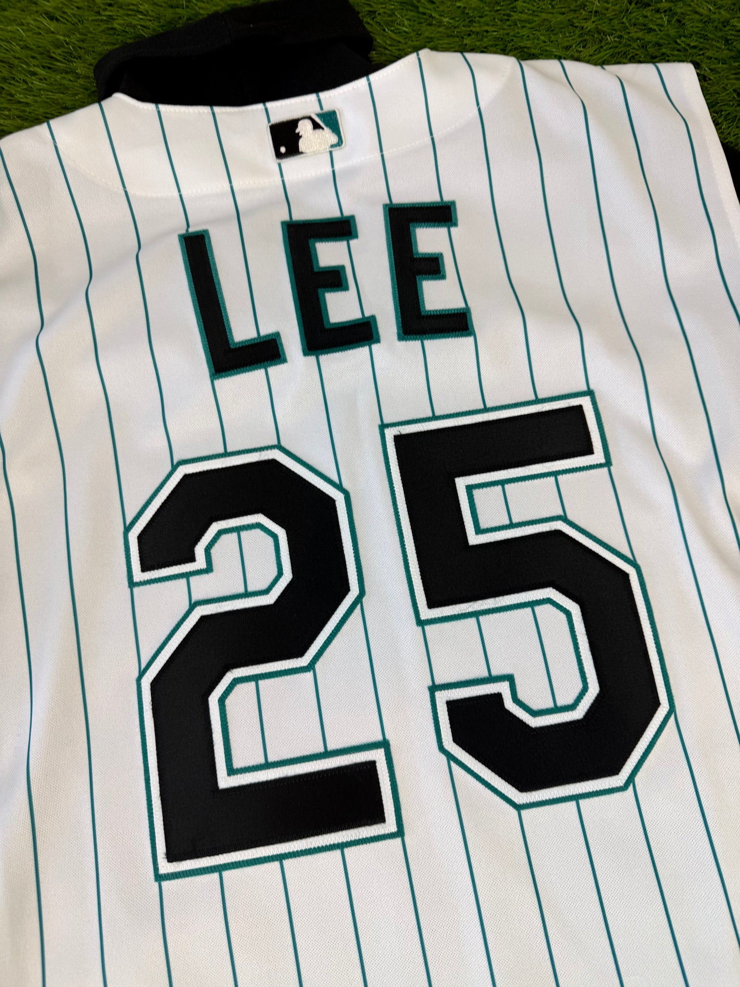 Florida Marlins 2000-2002 Derrick Lee MLB Baseball Jersey (46/Large)