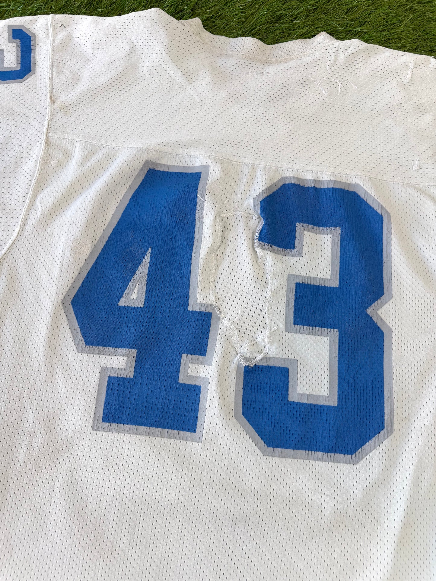 Detroit Lions Jerry Holmes Game Worn Jersey 1988-1989 NFL Football Jersey (40/Medium)