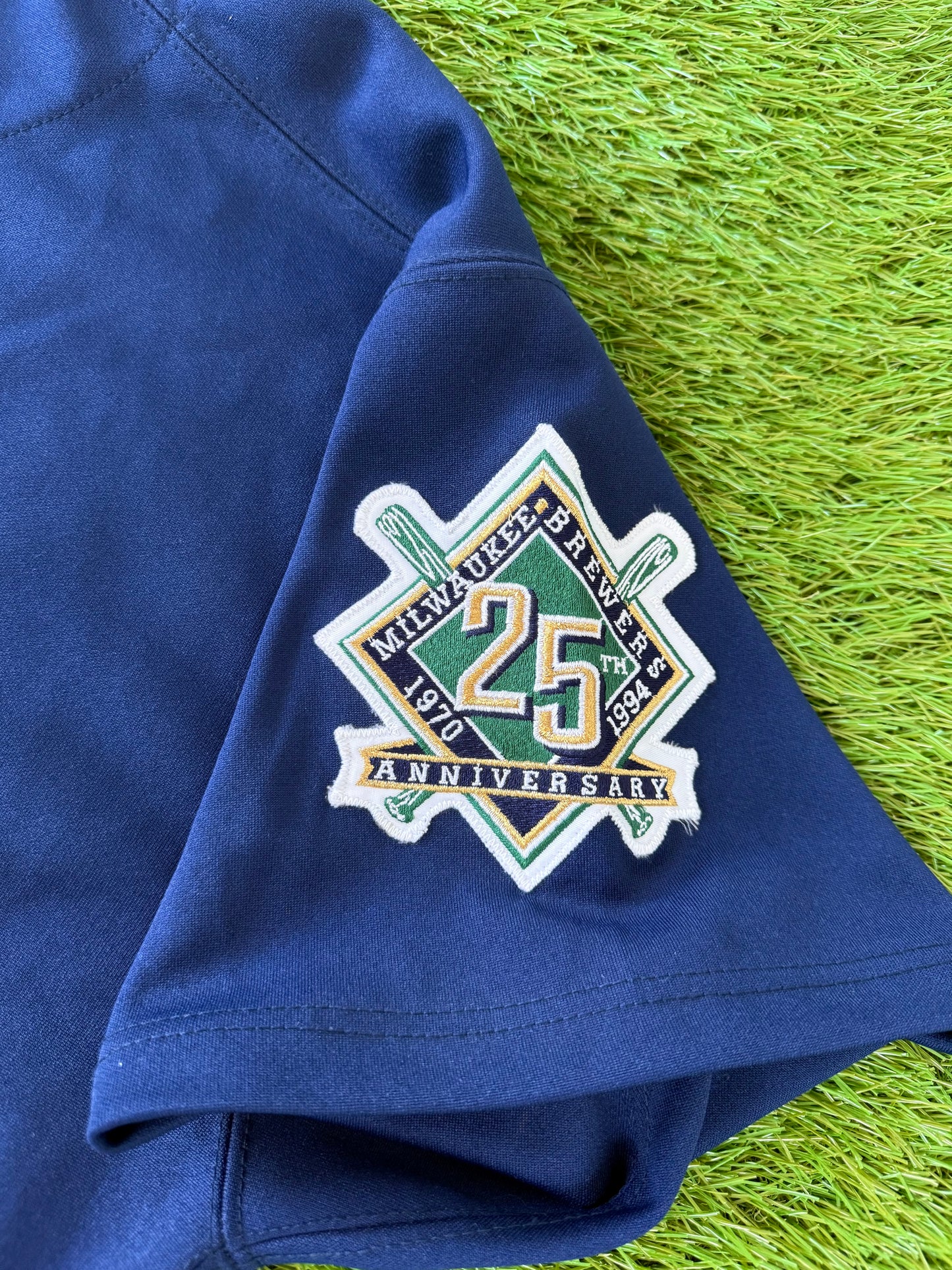Milwaukee Brewers Greg Vaughn 1994 Team Issued MLB Baseball Jersey (50/XL)